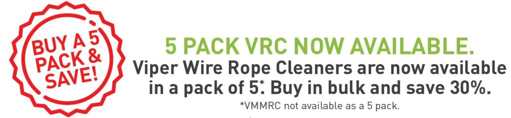 Viper 5 pack rope cleaners